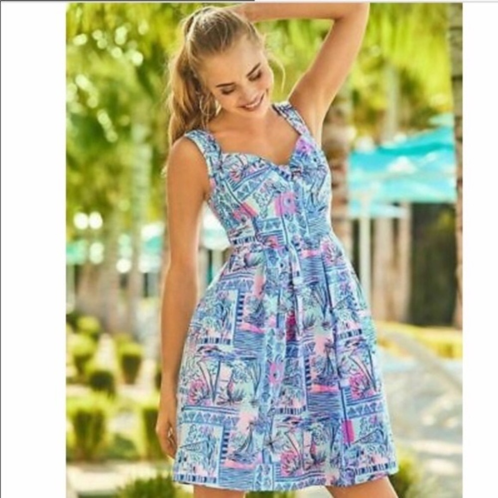 Lilly Pulitzer | Cyndi dress whisper blue size 6